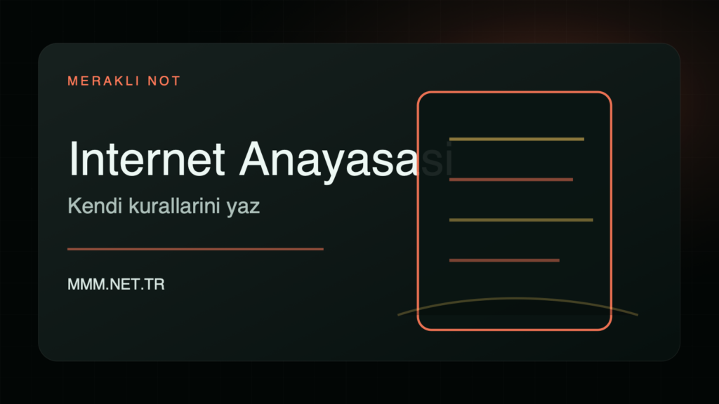 Kişisel internet kullanım kurallarını belgeleyen koyu modern kapak görseli
