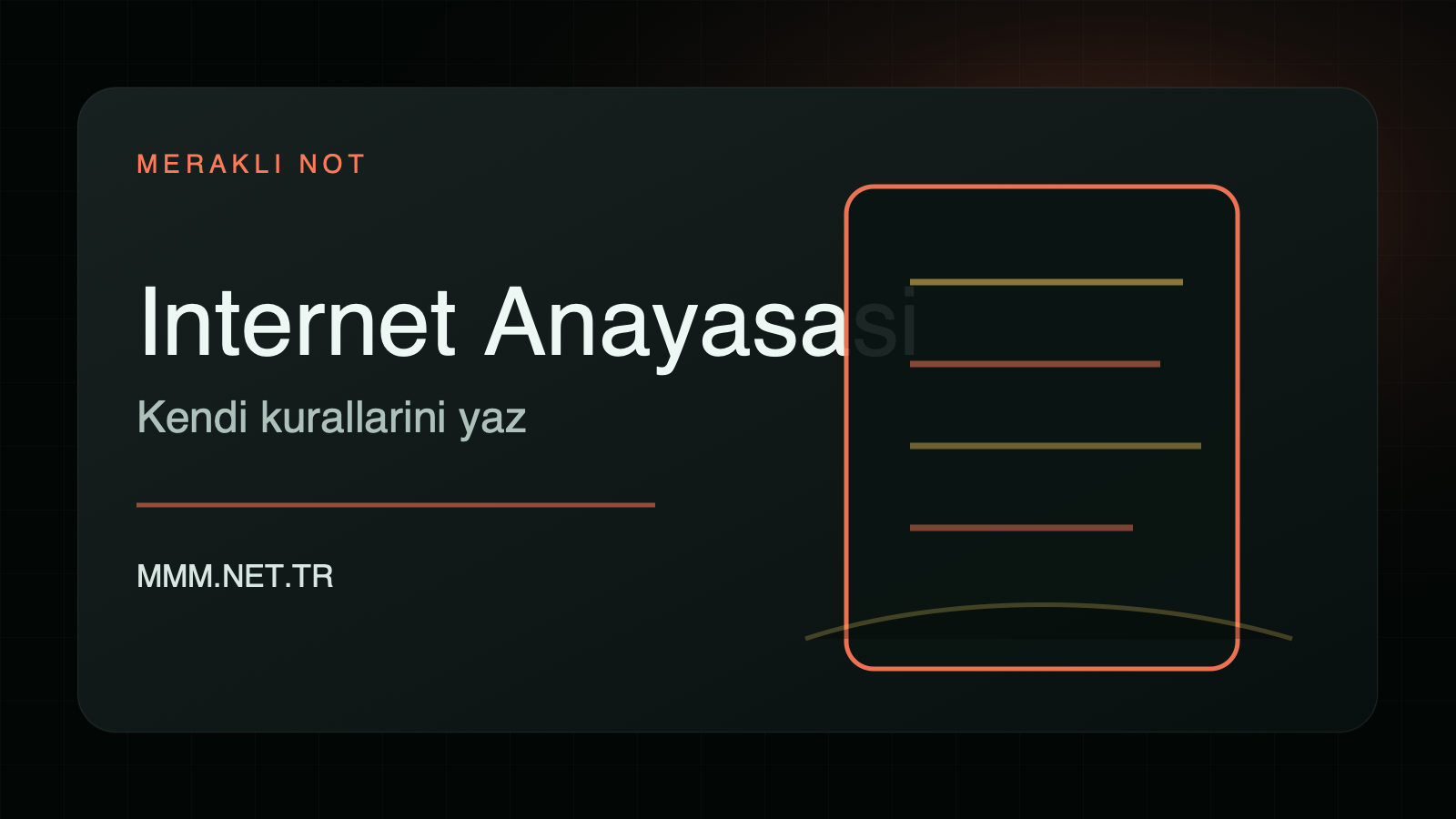 Kendi İnternet Kullanım Anayasını Yaz