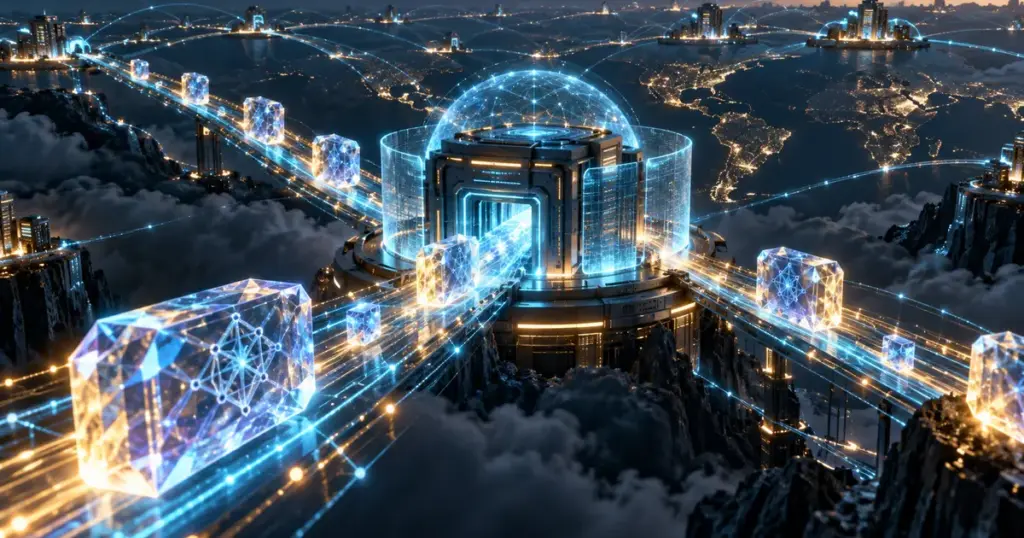 Karanlık küresel ağ üzerinde kristal veri bloklarını doğrulayan ışıklı DNS geçidi